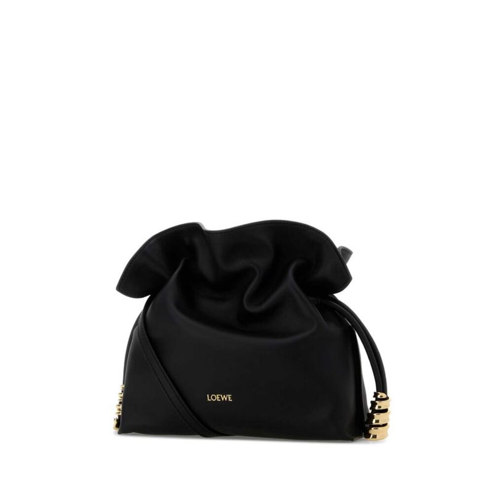 Loewe Women Black Leather Mini Coil Flamenco Clutch - Picture 2 of 2